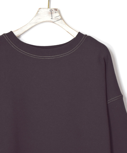 w closet（ダブルクローゼット）の「配色ステッチBigスウェット（スウェット・レディース・アイボリー/グレー系その他/スミクロ・FREE）」の21枚目の写真