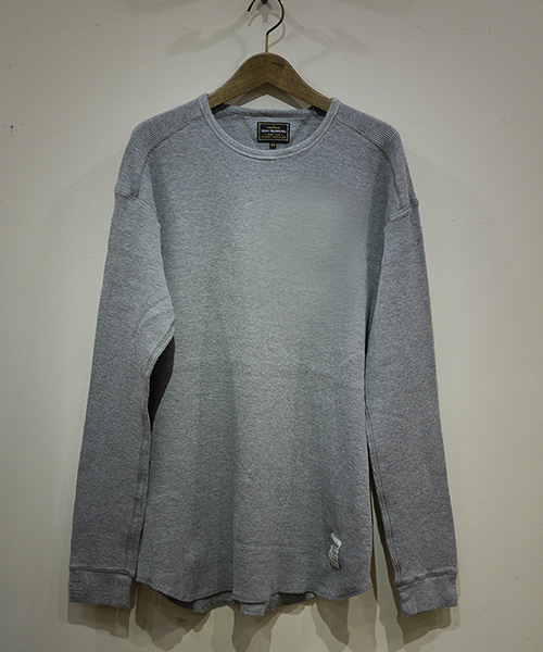 EGO TRIPPING(エゴトリッピング)の「mlt2464-RUDE THERMAL TEE カットソー(Tシャツ/カットソー・メンズ・ホワイト/杢グレー・FREE/46/48)」の2枚目の写真