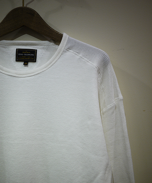 EGO TRIPPING(エゴトリッピング)の「mlt2464-RUDE THERMAL TEE カットソー(Tシャツ/カットソー・メンズ・ホワイト/杢グレー・FREE/46/48)」の5枚目の写真
