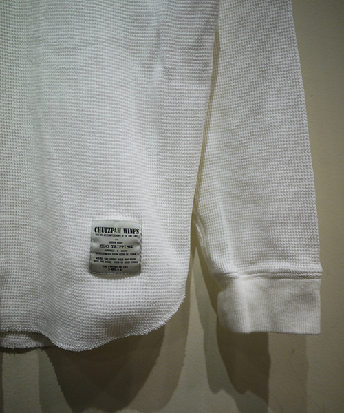 EGO TRIPPING(エゴトリッピング)の「mlt2464-RUDE THERMAL TEE カットソー(Tシャツ/カットソー・メンズ・ホワイト/杢グレー・FREE/46/48)」の7枚目の写真