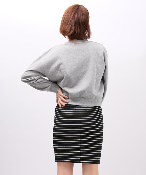 WEGO（ウィゴー）の「WEGO/ピンナップガールスウェット（スウェット・レディース・オフホワイト/杢グレー/ネイビー・FREE）」の7枚目の写真