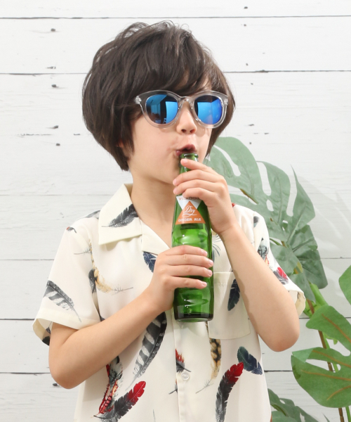 BAYFLOW（ベイフロー）の「[UVカット機能つき]クリアサングラス(KIDS)（サングラス・キッズ・ベージュ/ピンク/その他/ブルー/グリーン・FREE）」の5枚目の写真