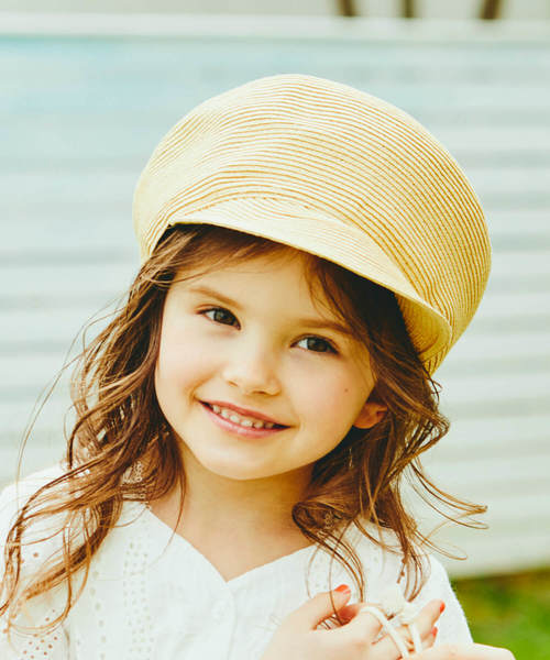 BRANSHES（ブランシェス）の「ペーパーキャスケット（キャスケット・キッズ・アイボリー/ベージュ・48cm/50cm/52cm/54cm/56cm）」の8枚目の写真