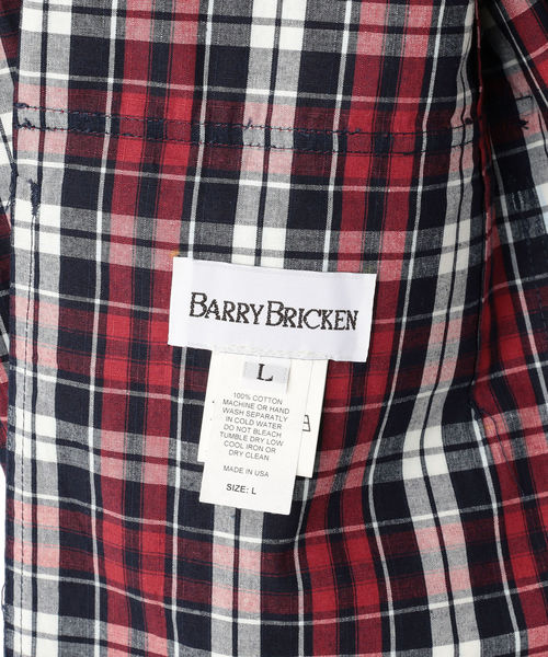 BARRY BRICKEN(バリーブリッケン)の「SHIPS×BARRY BRICKEN: チェック柄 3ボタン シャツジャケット(テーラードジャケット・メンズ・レッド・SMALL/MEDIUM/LARGE)」の7枚目の写真