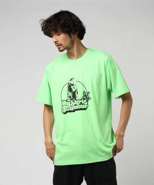HYSTERIC GLAMOUR（ヒステリックグラマー）の「THE BEACH Tシャツ（Tシャツ/カットソー・メンズ・グリーン/オレンジ/ピンク・LARGE/X-LARGE/SMALL/MEDIUM）」の2枚目の写真