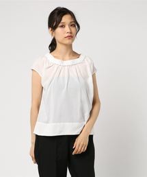 Te chichi | TRCu後リボンゴムギャザー衿ブラウス(シャツ/ブラウス)