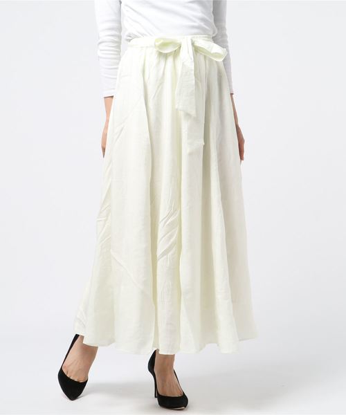 Te chichi（テチチ）の「ヴィンテージロングスカート（スカート・レディース・パープル/ベージュ/オフホワイト・MEDIUM/SMALL）」の2枚目の写真