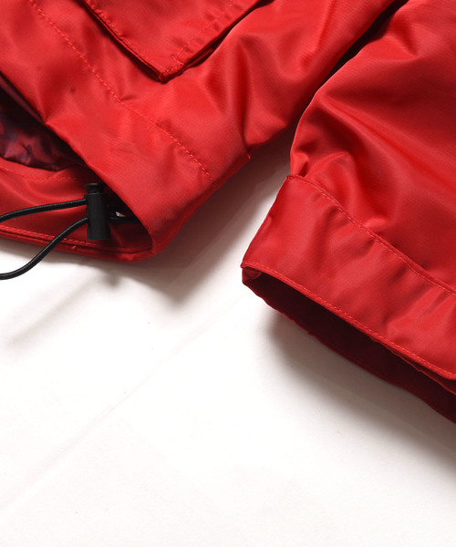 VIRGOwearworks（ヴァルゴウェアワークス）の「BIG POCKET MOUNTAIN PARKA（ナイロンジャケット・メンズ・ブラック/イエロー/レッド・4/3/2）」の15枚目の写真