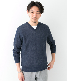 URBAN RESEARCH ROSSO MEN�i�A�[�o�����T�[�`���b�\�����j�̌Ò��uV�l�b�N�j�b�g�i�j�b�g/�Z�[�^�[�j�v