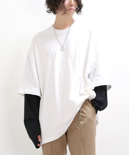 Minsobi ビッグシルエット フェイクレイヤードトップス Tシャツ カットソー Minsobi ミンソビ のファッション通販 Zozotown