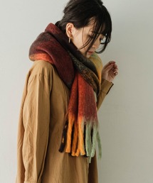 モヘアタッチマフラー ボリュームストール