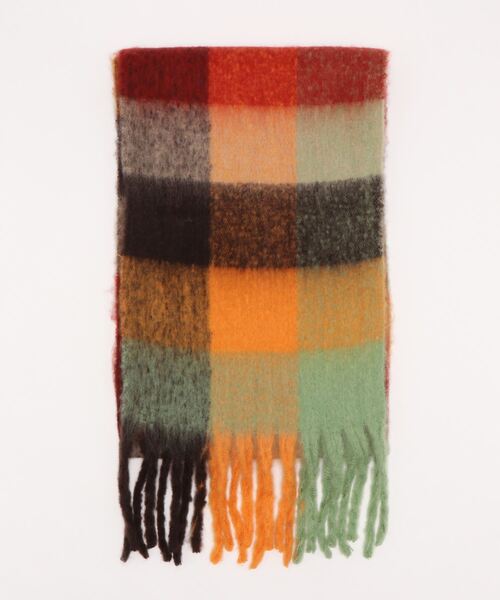 VitaFelice（ヴィータフェリーチェ）の「モヘアタッチマフラー ボリュームストール（ストール/ショール・レディース・キャメル/マスタード/サックスブルー/ブラック/ベージュ系その他/クリーム/ピンク/グレー/グリーン系その他/ブルー系その他/レッド系その他/パープル系その他/モカ/オレンジ/ピンク系その他/ピンク系その他2・FREE）」の18枚目の写真