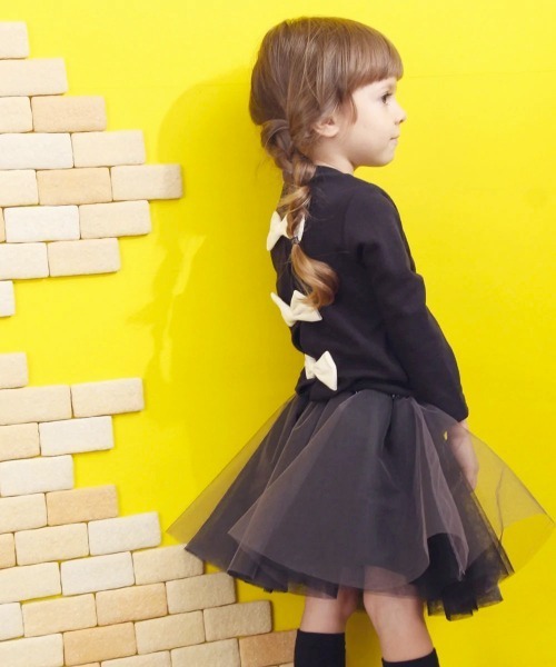 Rora（ローラ）の「ボリー チュチュスカート(2color)（スカート・キッズ・チャコールグレー/ブラック・110cm/100cm/120cm/130cm/140cm/90cm）」の14枚目の写真
