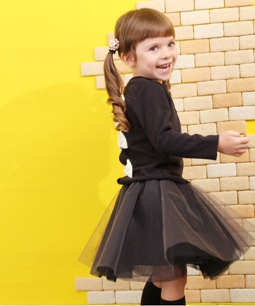Rora（ローラ）の「ボリー チュチュスカート(2color)（スカート・キッズ・チャコールグレー/ブラック・110cm/100cm/120cm/130cm/140cm/90cm）」の16枚目の写真