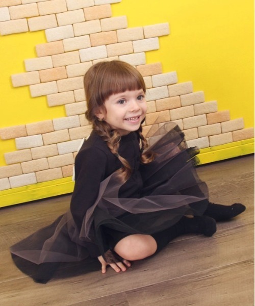 Rora（ローラ）の「ボリー チュチュスカート(2color)（スカート・キッズ・チャコールグレー/ブラック・110cm/100cm/120cm/130cm/140cm/90cm）」の18枚目の写真