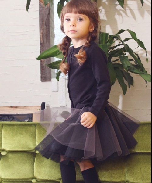Rora（ローラ）の「ボリー チュチュスカート(2color)（スカート・キッズ・チャコールグレー/ブラック・110cm/100cm/120cm/130cm/140cm/90cm）」の5枚目の写真