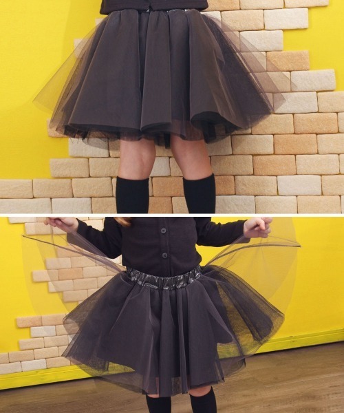 Rora（ローラ）の「ボリー チュチュスカート(2color)（スカート・キッズ・チャコールグレー/ブラック・110cm/100cm/120cm/130cm/140cm/90cm）」の11枚目の写真