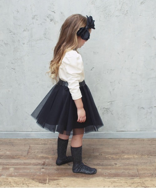 Rora（ローラ）の「ボリー チュチュスカート(2color)（スカート・キッズ・チャコールグレー/ブラック・110cm/100cm/120cm/130cm/140cm/90cm）」の9枚目の写真