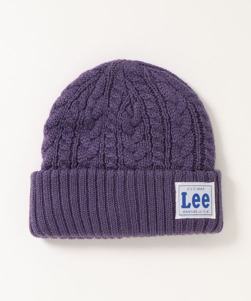 Lee（リー）の「【Lee】KIDS CABLE WATCH ACRYLIC / 【リー】キッズ　ケーブル　ワッチアクリル　オーバーライド（ニットキャップ/ビーニー・キッズ・ブラック/グレー/ホワイト/ピンク/イエロー/ネイビー/ダークパープル/モスグリーン・FREE）」の6枚目の写真