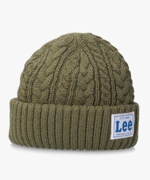 Lee（リー）の「【Lee】KIDS CABLE WATCH ACRYLIC / 【リー】キッズ　ケーブル　ワッチアクリル　オーバーライド（ニットキャップ/ビーニー・キッズ・ブラック/グレー/ホワイト/ピンク/イエロー/ネイビー/ダークパープル/モスグリーン・FREE）」の4枚目の写真