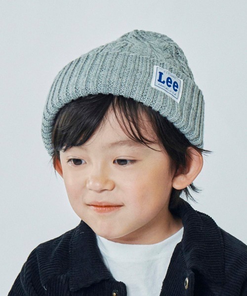 Lee（リー）の「【Lee】KIDS CABLE WATCH ACRYLIC / 【リー】キッズ　ケーブル　ワッチアクリル　オーバーライド（ニットキャップ/ビーニー・キッズ・ブラック/グレー/ホワイト/ピンク/イエロー/ネイビー/ダークパープル/モスグリーン・FREE）」の14枚目の写真