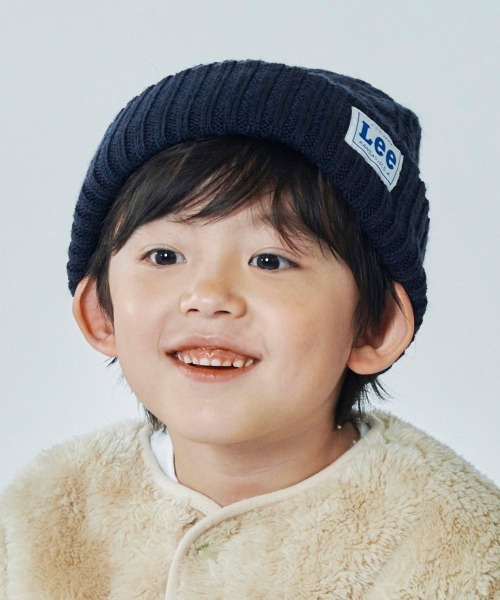 Lee（リー）の「【Lee】KIDS CABLE WATCH ACRYLIC / 【リー】キッズ　ケーブル　ワッチアクリル　オーバーライド（ニットキャップ/ビーニー・キッズ・ブラック/グレー/ホワイト/ピンク/イエロー/ネイビー/ダークパープル/モスグリーン・FREE）」の10枚目の写真