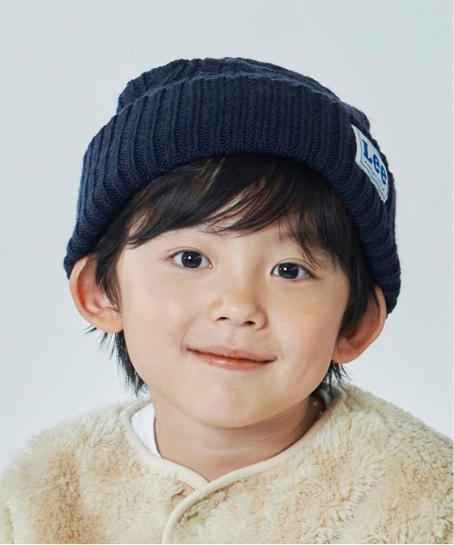 Lee（リー）の「【Lee】KIDS CABLE WATCH ACRYLIC / 【リー】キッズ　ケーブル　ワッチアクリル　オーバーライド（ニットキャップ/ビーニー・キッズ・ブラック/グレー/ホワイト/ピンク/イエロー/ネイビー/ダークパープル/モスグリーン・FREE）」の11枚目の写真