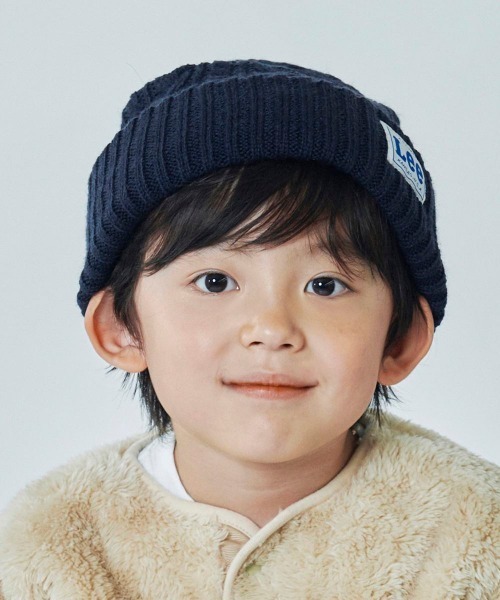 Lee（リー）の「【Lee】KIDS CABLE WATCH ACRYLIC / 【リー】キッズ　ケーブル　ワッチアクリル　オーバーライド（ニットキャップ/ビーニー・キッズ・ブラック/グレー/ホワイト/ピンク/イエロー/ネイビー/ダークパープル/モスグリーン・FREE）」の12枚目の写真