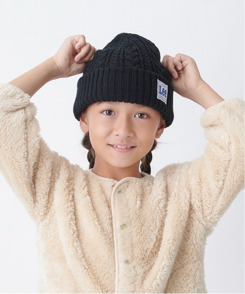 Lee（リー）の「【Lee】KIDS CABLE WATCH ACRYLIC / 【リー】キッズ　ケーブル　ワッチアクリル　オーバーライド（ニットキャップ/ビーニー・キッズ・ブラック/グレー/ホワイト/ピンク/イエロー/ネイビー/ダークパープル/モスグリーン・FREE）」の16枚目の写真