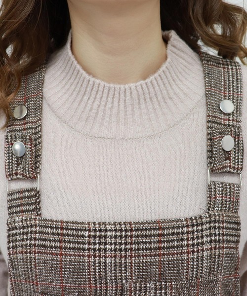 PairPair（ペアペア）の「ワッペン付きチェックジャンスカ（ジャンパースカート・レディース・アイボリー/ブラウン系その他・FREE）」の11枚目の写真