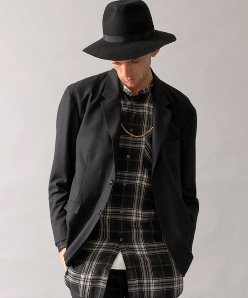 MONKEY TIME（モンキータイム）の「MT ∴ チェック バンド カラー ロング シャツ（シャツ/ブラウス・メンズ・その他1・SMALL/LARGE/MEDIUM）」の3枚目の写真