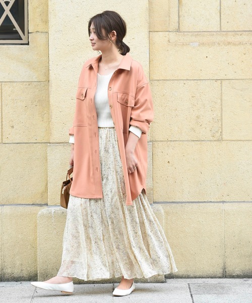 DouDou(ドゥドゥ)の「リブドルマン(ニット/セーター・レディース・オフホワイト/モカ/グレイッシュベージュ/ラベンダー/サーモンピンク/ライトグレー/グリーン/ピンクベージュ/ミント・FREE)」の22枚目の写真