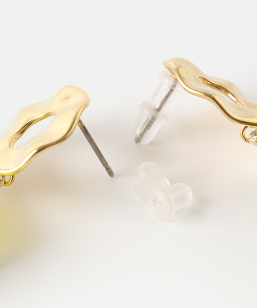 SMELLY(スメリー)の「カラークリアリッタイパーツピアス(ピアス(両耳用)・レディース・ゴールド系その他・-)」の5枚目の写真