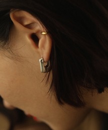 TODAYFUL（トゥデイフル）の「スクエアフープピアス(Silver925 