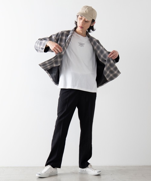 WEGO（ウィゴー）の「WEGO/【セットアップ対応商品】チェックダブルテーラードジャケット（テーラードジャケット・メンズ・ベージュ/グレー・MEDIUM/LARGE）」の18枚目の写真