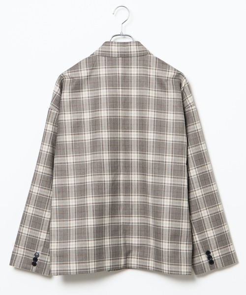 WEGO（ウィゴー）の「WEGO/【セットアップ対応商品】チェックダブルテーラードジャケット（テーラードジャケット・メンズ・ベージュ/グレー・MEDIUM/LARGE）」の19枚目の写真