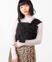 WEGO | WEGO/【2点セット】シアーロンT付きビスチェ(Tシャツ/カットソー)