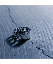YArKA（ヤーカ）の「【YArKA/ヤーカ】silver925 flat face&chain ring[ffac]/フラット＋チェーンリング シルバー925（リング・レディース）」