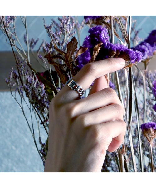 YArKA（ヤーカ）の「【YArKA/ヤーカ】silver925 flat face&chain ring[ffac]/フラット＋チェーンリング シルバー925（リング・レディース・シルバー/その他11・#13/#11/#15/#19/#17/#21/#9/#7/#23）」の7枚目の写真