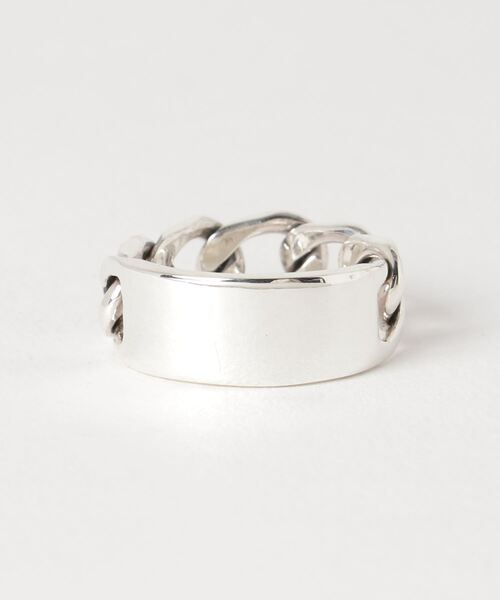 SILVER925 FLAT LINK CHAIN RING /シルバー/リング YArKA/ヤーカ】silver925 flat link chain motif ring[chiki