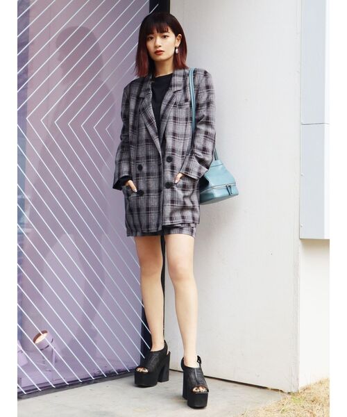 EMODA（エモダ）の「W CLOPミニマルバッグ（ショルダーバッグ・レディース・ブラック/ベージュ/ブルー・FREE）」の16枚目の写真