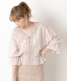 one after another NICE CLAUP | インナーセットからみレースブラウス(シャツ/ブラウス)