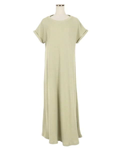 KOBE LETTUCE（コウベレタス）の「サーマルロングAラインワンピース（ワンピース・レディース・ミント/ベージュ/アイボリー・FREE）」の3枚目の写真