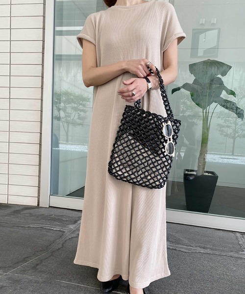 KOBE LETTUCE（コウベレタス）の「サーマルロングAラインワンピース（ワンピース・レディース・ミント/ベージュ/アイボリー・FREE）」の5枚目の写真