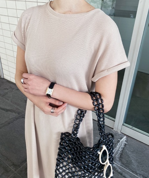 KOBE LETTUCE（コウベレタス）の「サーマルロングAラインワンピース（ワンピース・レディース・ミント/ベージュ/アイボリー・FREE）」の9枚目の写真