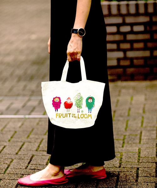 FRUIT OF THE LOOM(フルーツオブザルーム)の「URATA PT MINI TOTE L(トートバッグ・レディース・ブラック/オフホワイト・FREE)」の8枚目の写真