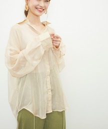 シャイニーシフォンシャツ