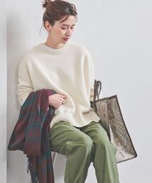 UNITED ARROWS | UWSC スリット クルーネック ニット†(ニット/セーター)