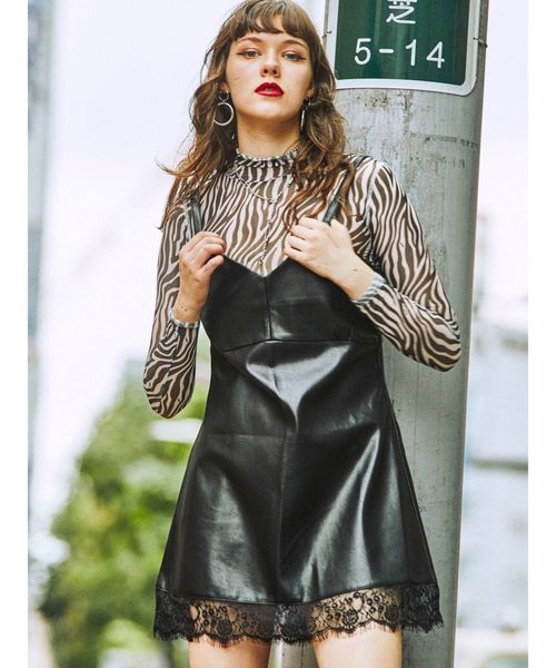 jouetie（ジュエティ）の「ハイネックシアートップス（Tシャツ/カットソー・レディース・ブルー/その他1/その他2/グリーン・MEDIUM）」の4枚目の写真