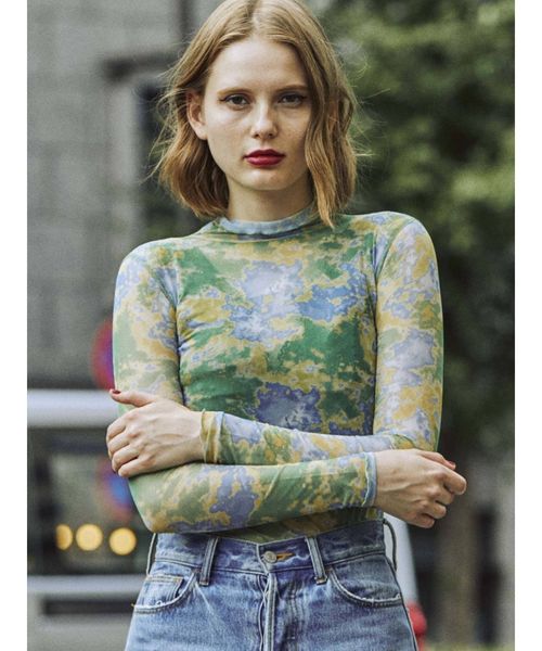 jouetie（ジュエティ）の「ハイネックシアートップス（Tシャツ/カットソー・レディース・ブルー/その他1/その他2/グリーン・MEDIUM）」の13枚目の写真